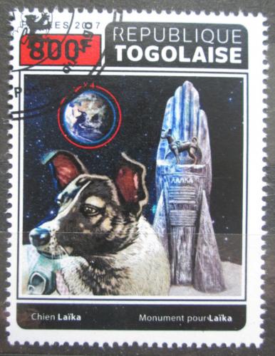 Poštová známka Togo 2017 Lajka ve vesmíru, 60. výroèie Mi# 8257