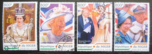 Poštové známky Niger 2018 Krá¾ovna Alžbeta II. Mi# 5953-56 Kat 13€