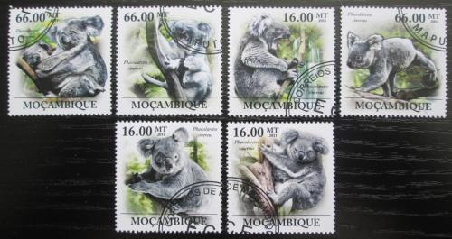 Poštové známky Mozambik 2011 Koala medvídkovitý Mi# 5358-63 Kat 23€
