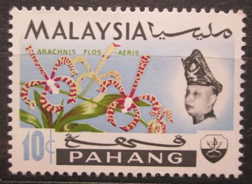 Poštová známka Malajsie Pahang 1965 Orchidej, Arachnanthe moschifera Mi# 80