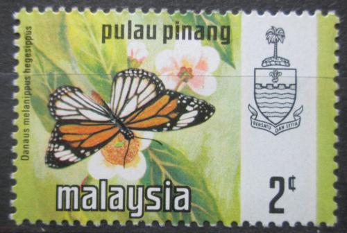 Poštová známka Malajsie Pulau Pinang 1971 Danaus melanippus hegesippus Mi# 74