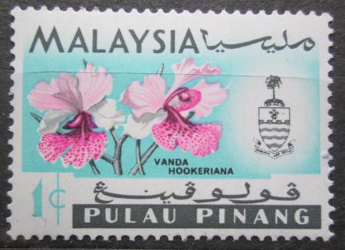 Poštová známka Malajsie Pulau Pinang 1965 Orchidej, Vanda hookeriana Mi# 66