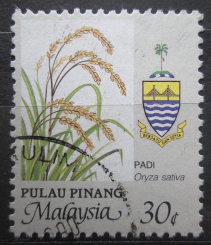 Poštová známka Malajsie Pulau Pinang 1986 Rýže Mi# 100