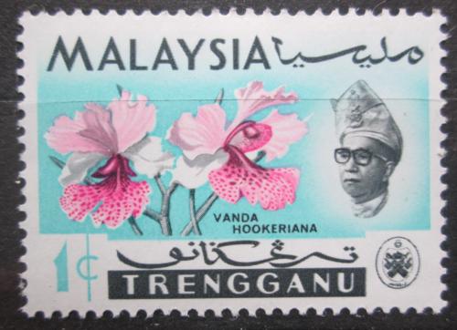 Poštová známka Malajsie Trengganu 1965 Orchidej, Vanda hookeriana Mi# 87