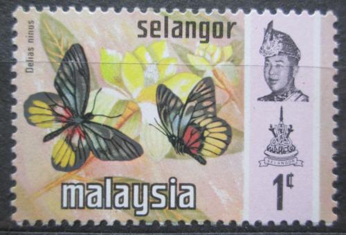 Poštová známka Malajsie Selangor 1971 Delias ninus Mi# 105