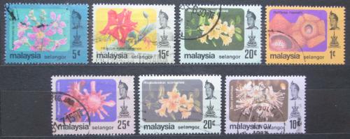 Potov znmky Malajsie Selangor 1979 Kvety Mi# 112-18 - zvi obrzok