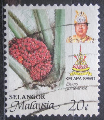 Poštová známka Malajsie Selangor 1986 Palmový olej Mi# 134