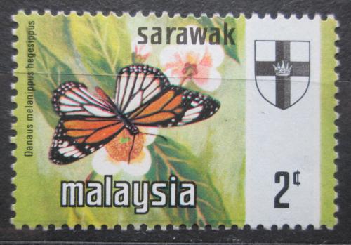 Poštová známka Malajsie Sarawak 1971 Danaus melanippus hegesippus Mi# 220