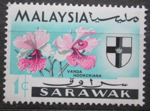 Poštová známka Malajsie Sarawak 1965 Orchidej, Vanda hookeriana Mi# 212