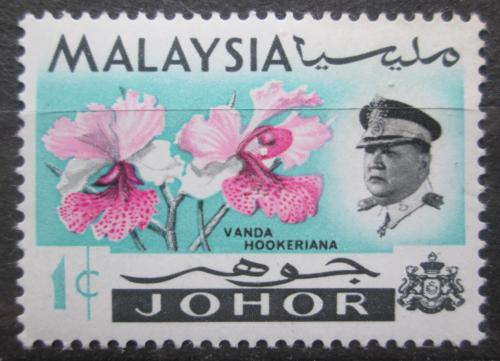 Poštová známka Malajsie Johor 1965 Orchidej, Vanda hookeriana Mi# 254