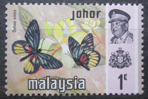 Poštová známka Malajsie Johor 1971 Delias ninus Mi# 161