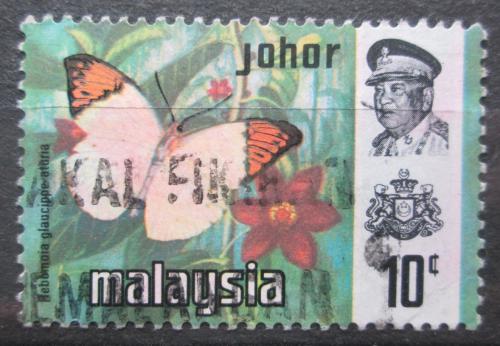 Poštová známka Malajsie Johor 1971 Hebomoia glaucippe aturia Mi# 165