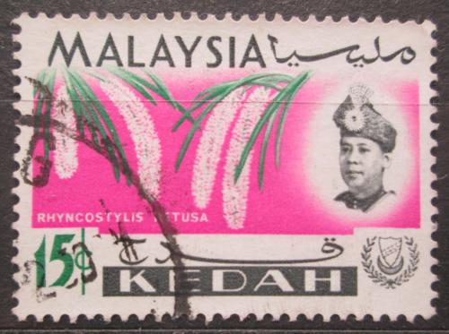 Potov znmka Malajsie Kedah 1965 Orchidej, Rhynchostylis retusa Mi# 111 - zvi obrzok