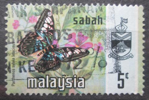 Poštová známka Malajsie Sabah 1971 Parthenos sylevya lilacinus Mi# 26