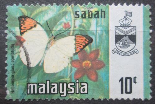 Poštová známka Malajsie Sabah 1971 Hebomoia glaucippe aturia Mi# 28