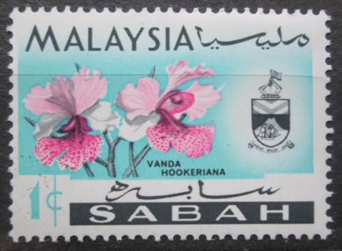 Poštová známka Malajsie Sabah 1965 Orchidej, Vanda hookeriana Mi# 17