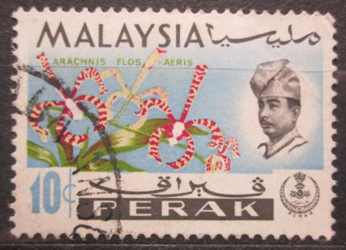 Potov znmka Malajsie, Perak 1965 Orchideje Mi# 119 X - zvi obrzok