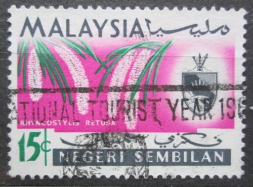 Potov znmka Malajsie, Negeri Sembilan 1965 Orchidej Mi# 84