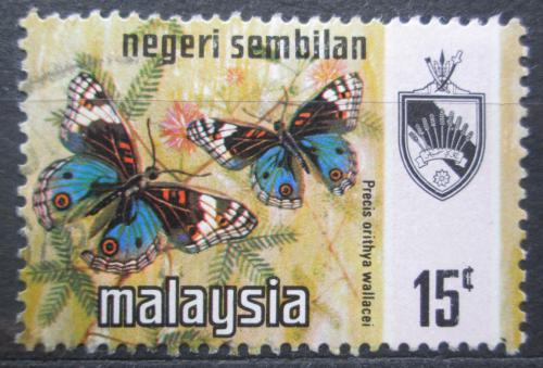 Poštová známka Malajsie, Negeri Sembilan 1971 Precis orithya wallacei Mi# 93
