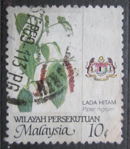 Poštová známka Malajsie, federace 1986 Pepøovník èerný Mi# 18 