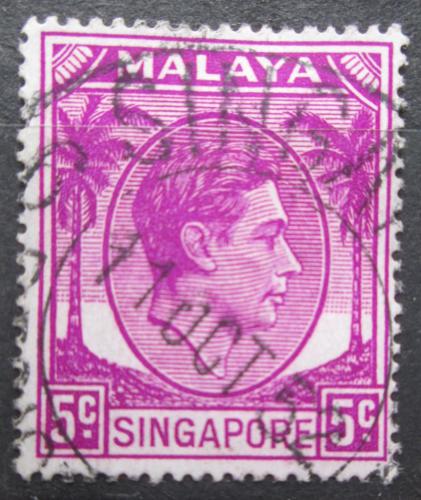 Potov znmka Singapur 1948 Kr Juraj VI. Mi# 5 C