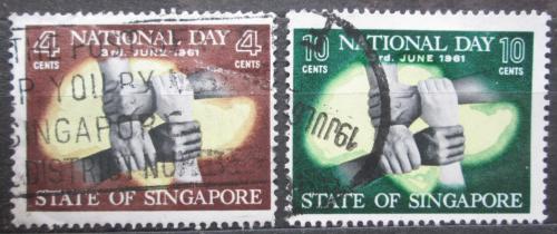 Potov znmky Singapur 1961 Autonomie, 2. vroie Mi# 51-52