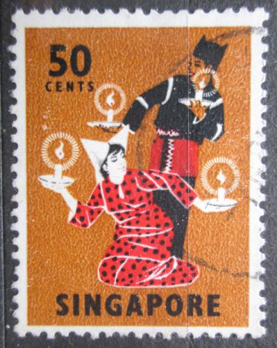 Poštová známka Singapur 1968 Tanec ze Sumatry Mi# 93 A