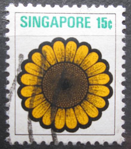 Poštová známka Singapur 1973 Sluneènice Mi# 195