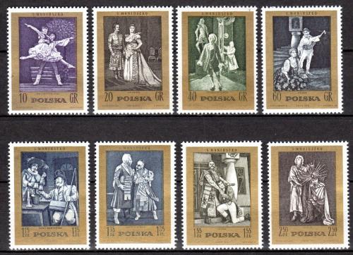 Poštové známky Po¾sko 1972 Balet a opera Mi# 2174-81