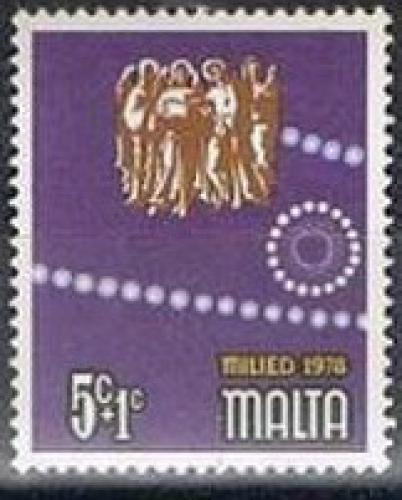 Poštová známka Malta 1978 Vianoce Mi# 581