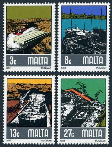 Poštové známky Malta 1982 Lode Mi# 655-58