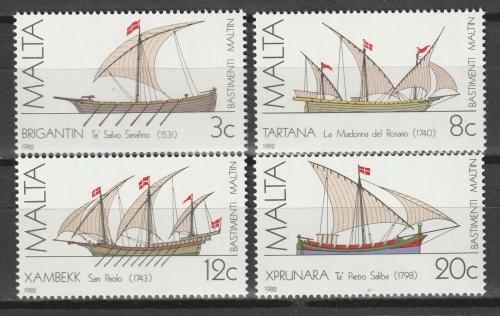 Poštové známky Malta 1982 Lode Mi# 669-72 Kat 6€
