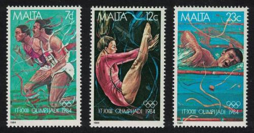 Poštové známky Malta 1984 LOH Los Angeles Mi# 710-12