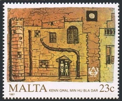 Poštová známka Malta 1987 Rezidenèní bydlení Mi# 774