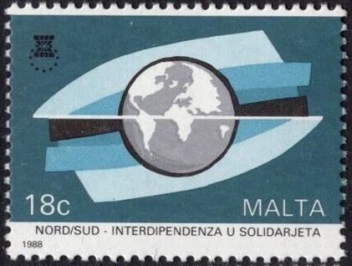 Poštová známka Malta 1988 Glóbus Mi# 797