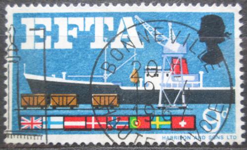 Potov znmka Vek Britnia 1967 Bezceln unie EFTA Mi# 444
