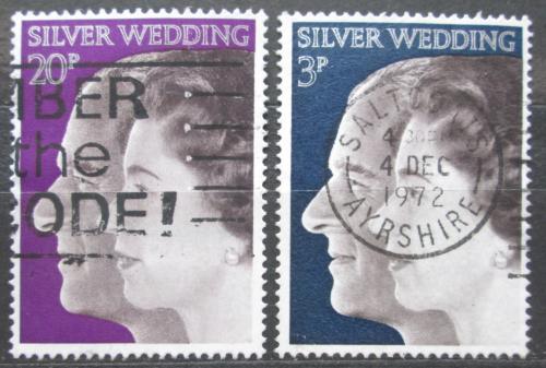 Poštové známky Ve¾ká Británia 1972 Krá¾ovský pár Mi# 609-10