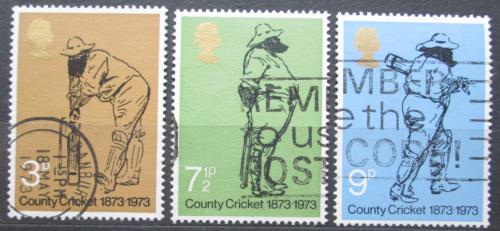 Potov znmky Vek Britnia 1973 Kriket Mi# 621-23
