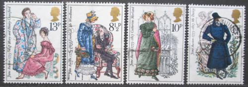 Poštové známky Ve¾ká Británia 1975 Postavy z románù Jane Austen Mi# 688-91