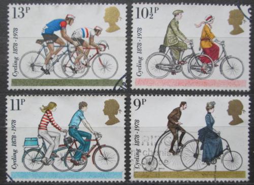 Poštové známky Ve¾ká Británia 1978 História cyklistiky Mi# 773-76