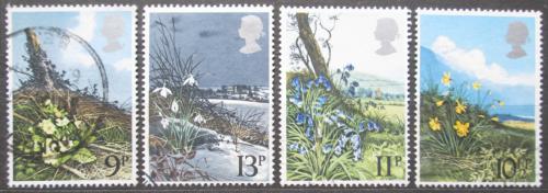 Poštové známky Ve¾ká Británia 1979 Jarní kvety Mi# 785-88