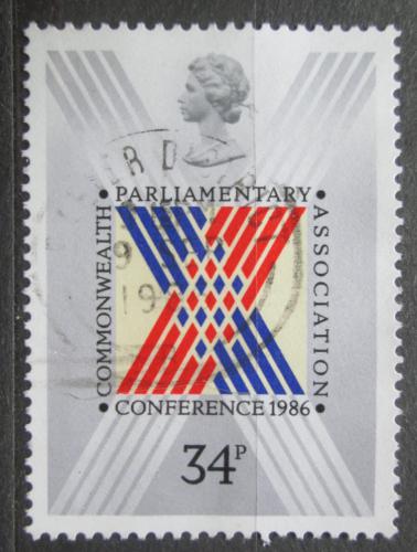 Potov znmka Vek Britnia 1986 Konference Commonwealthu Mi# 1083 - zvi obrzok