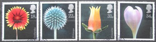 Poštové známky Ve¾ká Británia 1987 Kvety Mi# 1097-1100