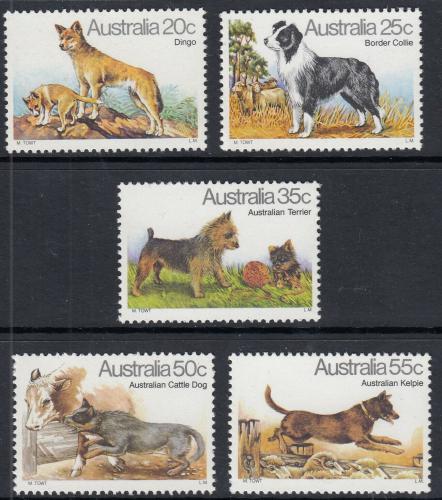 Poštové známky Austrália 1980 Psy Mi# 700-04
