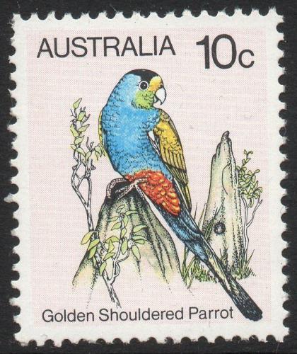 Poštová známka Austrália 1980 Papoušek žlutoramenný Mi# 715 A