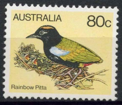 Poštová známka Austrália 1980 Pita duhová Mi# 718