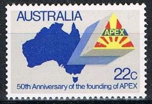 Poštová známka Austrália 1981 Mapa Mi# 747