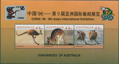 Poštové známky Austrália 1996 Klokany Mi# Block 22