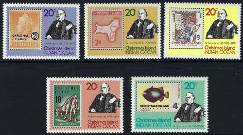 Poštové známky Vianoèný ostrov 1979 Rowland Hill Mi# 115-19