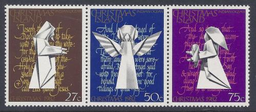 Poštové známky Vianoèný ostrov 1982 Vianoce Mi# 170-72
